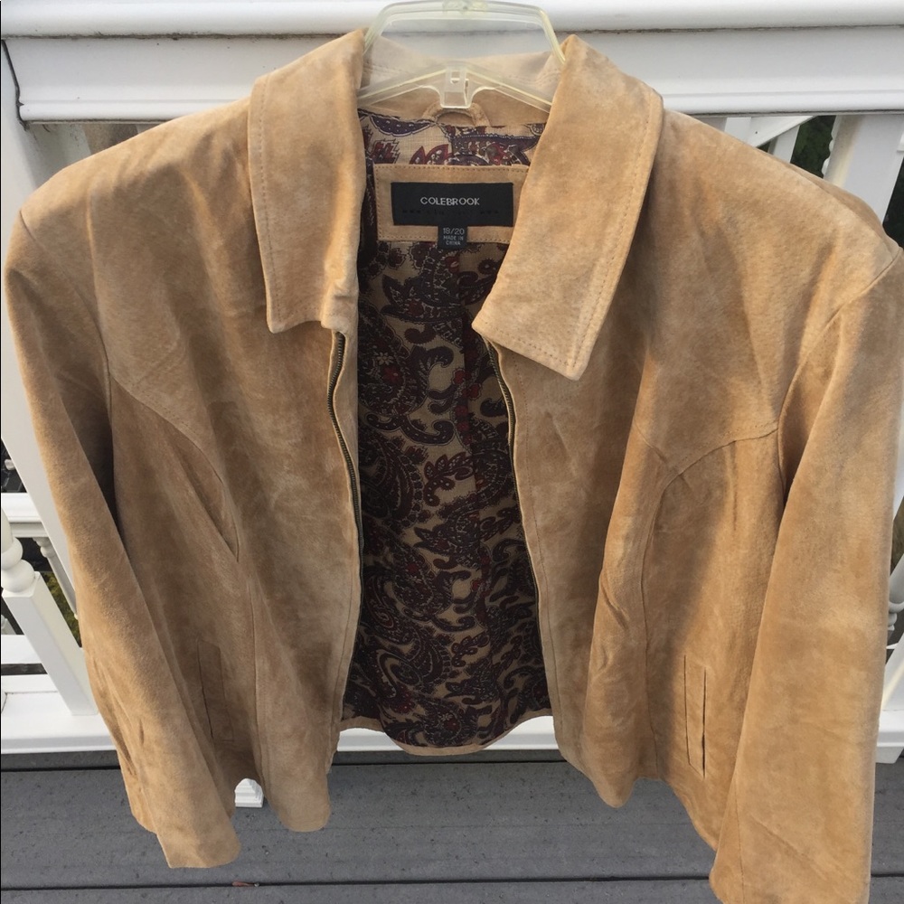 Faux suede jacket